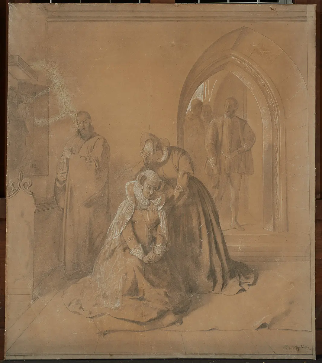Szenenbild aus Maria Stuart, Verweis auf Stücktitel: Maria Stuart