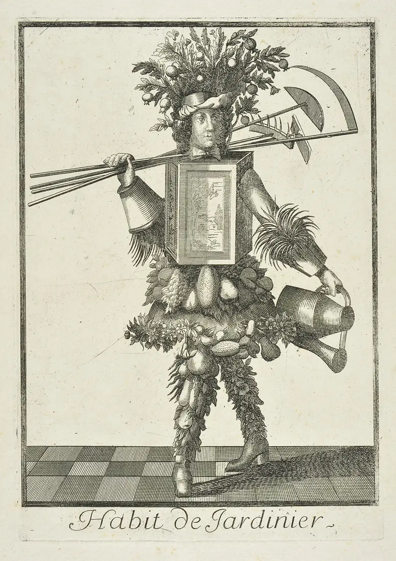 Habit de Jardinier, Titel der Serie: Les costumes grotesques et les métiers