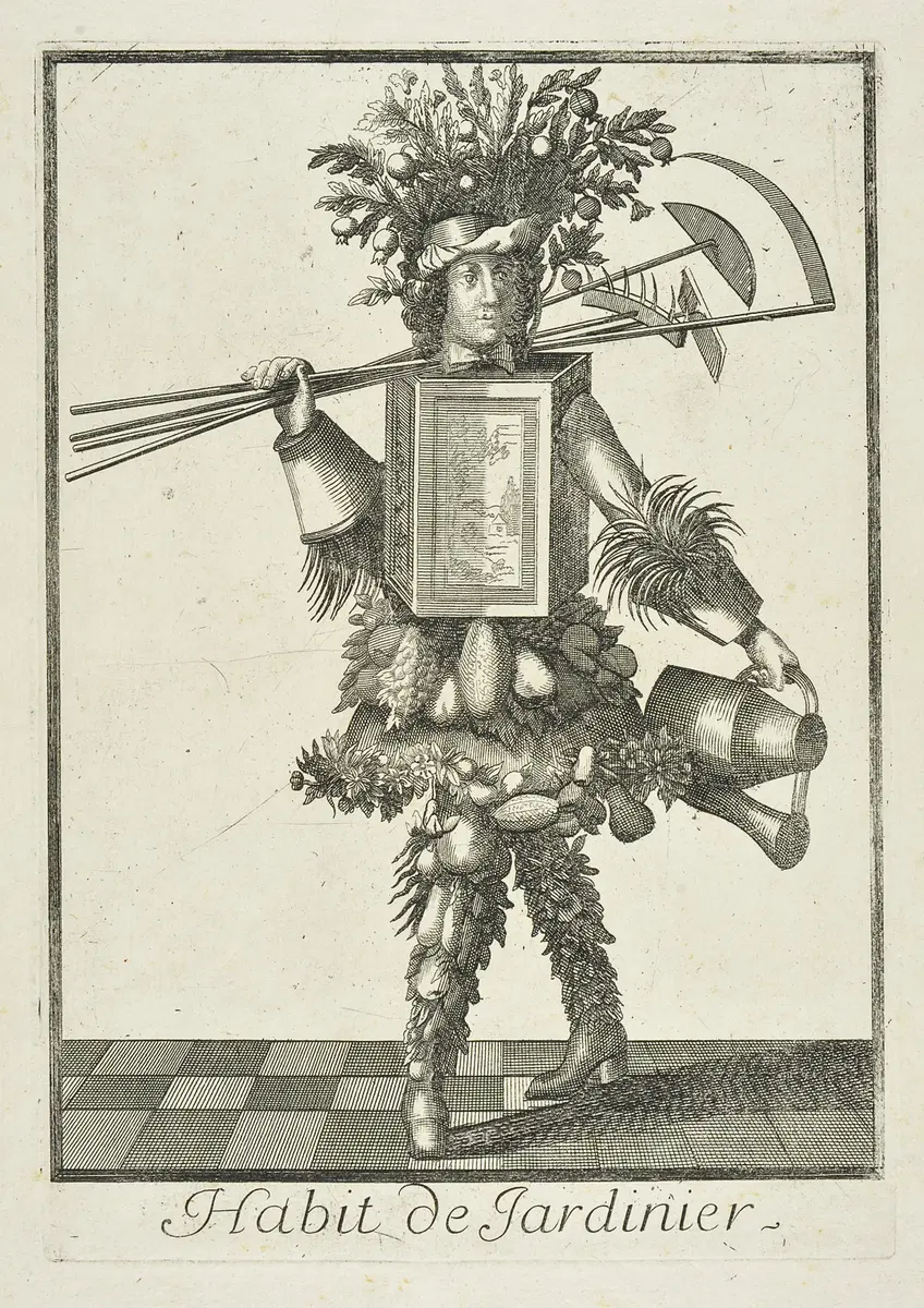 Habit de Jardinier, Titel der Serie: Les costumes grotesques et les métiers