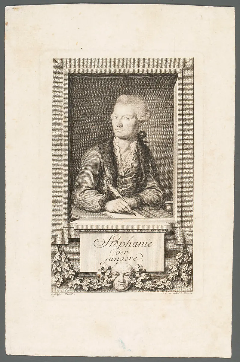 Johann Gottlieb Stephanie d. J., Titel in Vorlageform: Stephanie Der jüngere