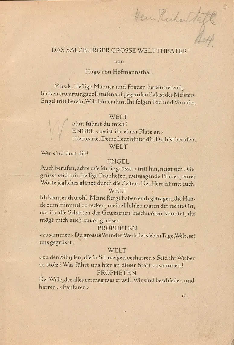 Das Salzburger Große Welttheater