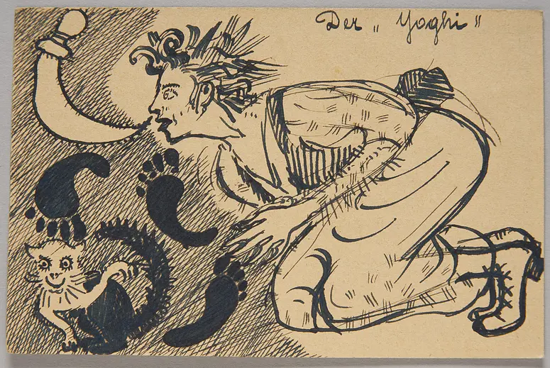 Der Yoghi, Postkarte
