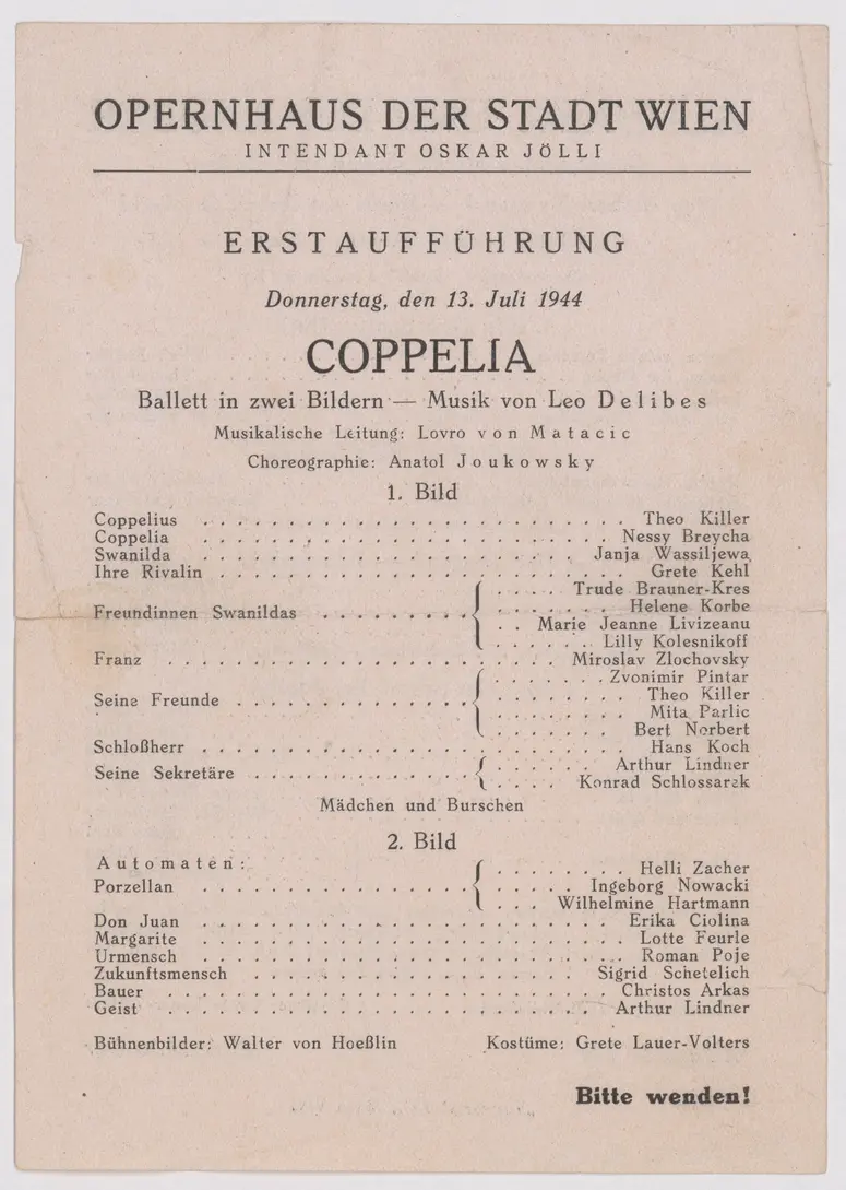 Coppelia, Ali Baba und die Räuber