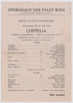 Coppelia, Ali Baba und die Räuber