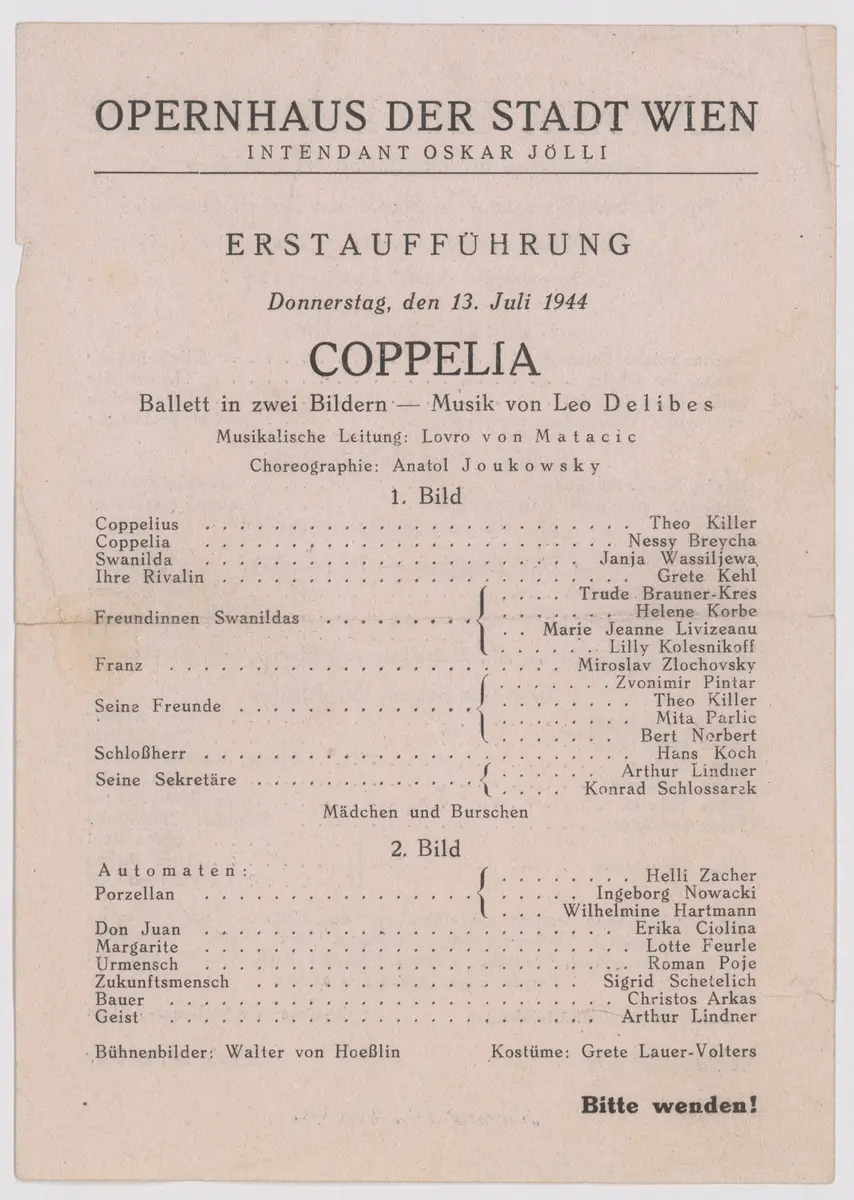 Coppelia, Ali Baba und die Räuber