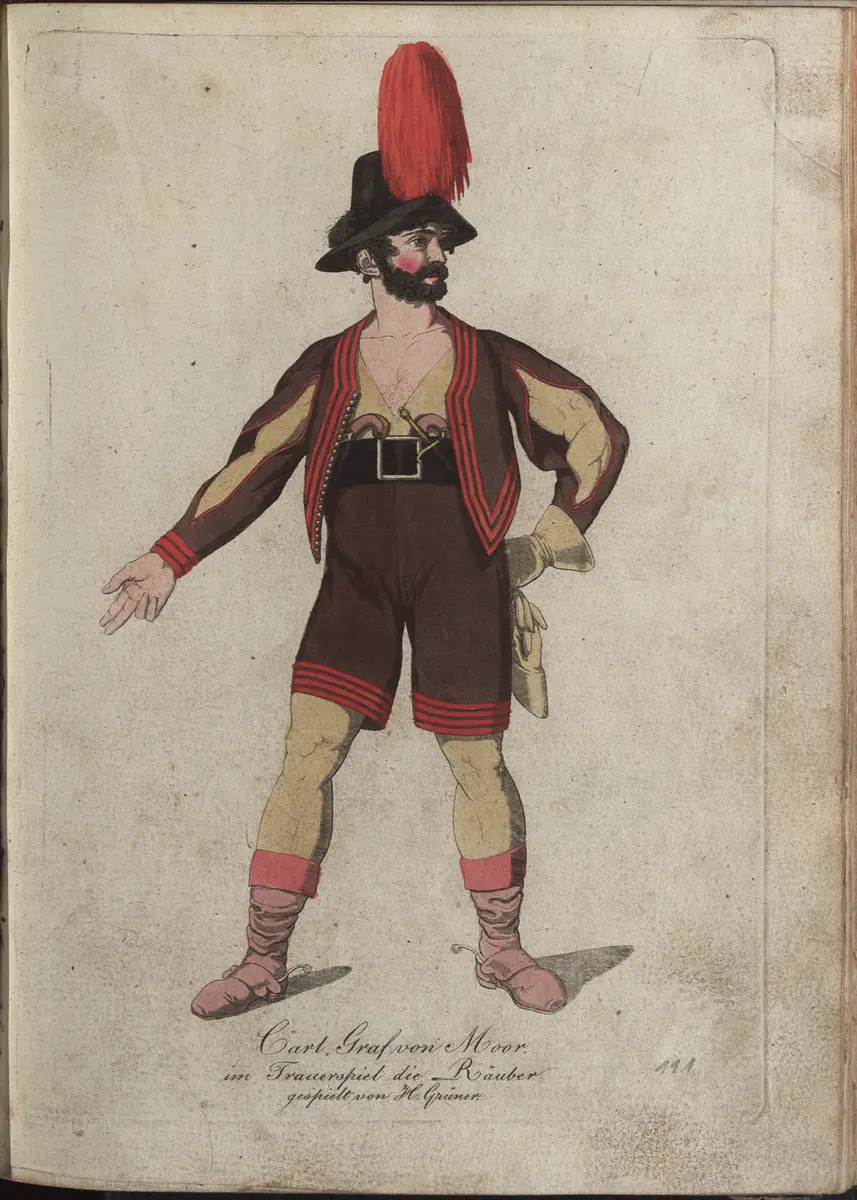 Die Räuber, Titel der Serie: Auswahl schöner Costumes für Theater- und Ball-Anzüge