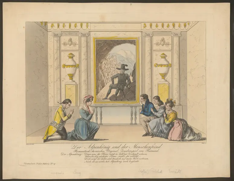 Der Alpenkönig und der Menschenfeind, Titel der Serie: Theatralische Bilder-Gallerie, Name der Zeitschrift: Wiener Theaterzeitung