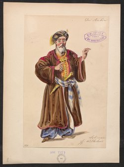 Der Rubin, Titel der Serie: Figurinen des k.k. Hof-Burgtheaters