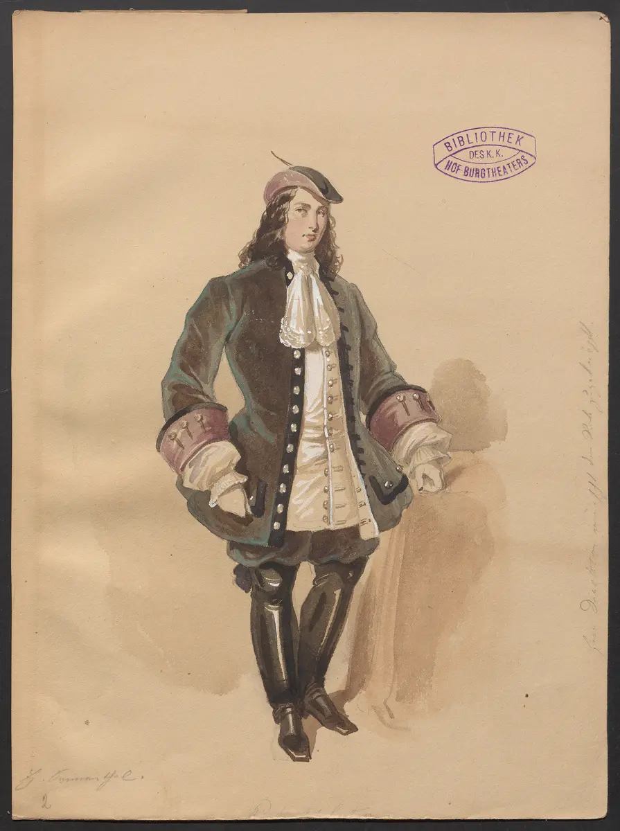 Crescentia, Titel der Serie: Figurinen des k.k. Hof-Burgtheaters