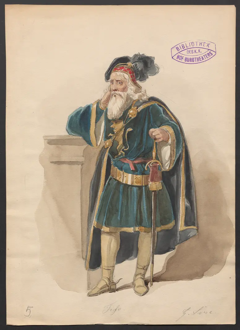 Pietra, Titel der Serie: Figurinen des k.k. Hof-Burgtheaters