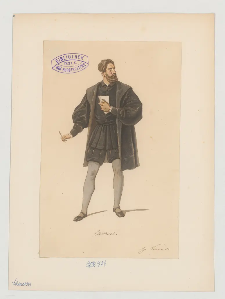 Camoens, Titel der Serie: Figurinen des k.k. Hof-Burgtheaters