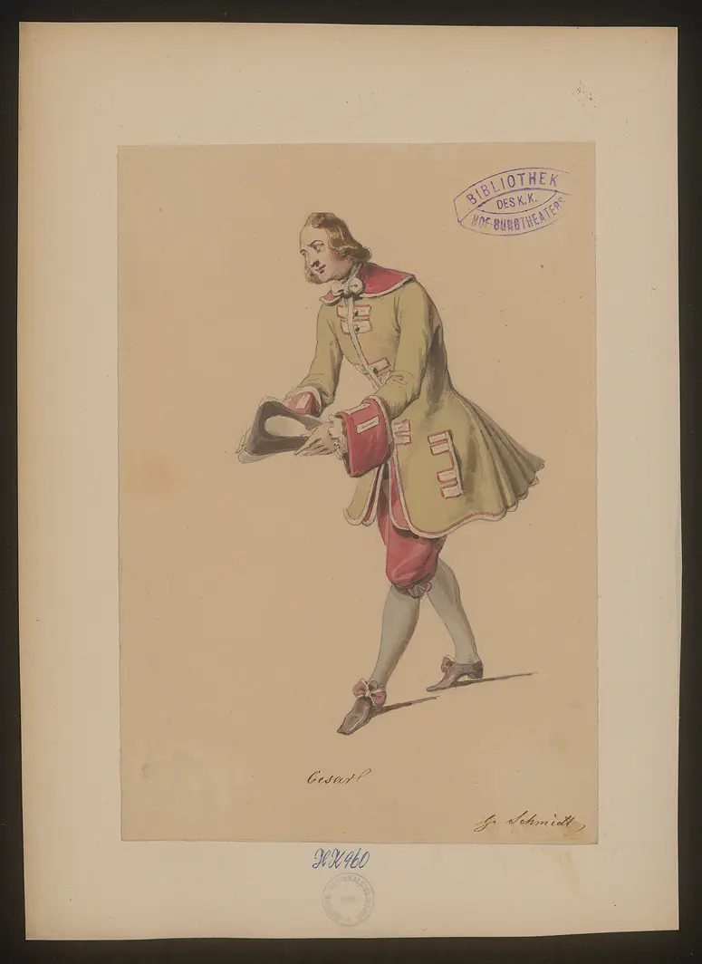 Pigault Lebrun, Titel der Serie: Figurinen des k.k. Hof-Burgtheaters