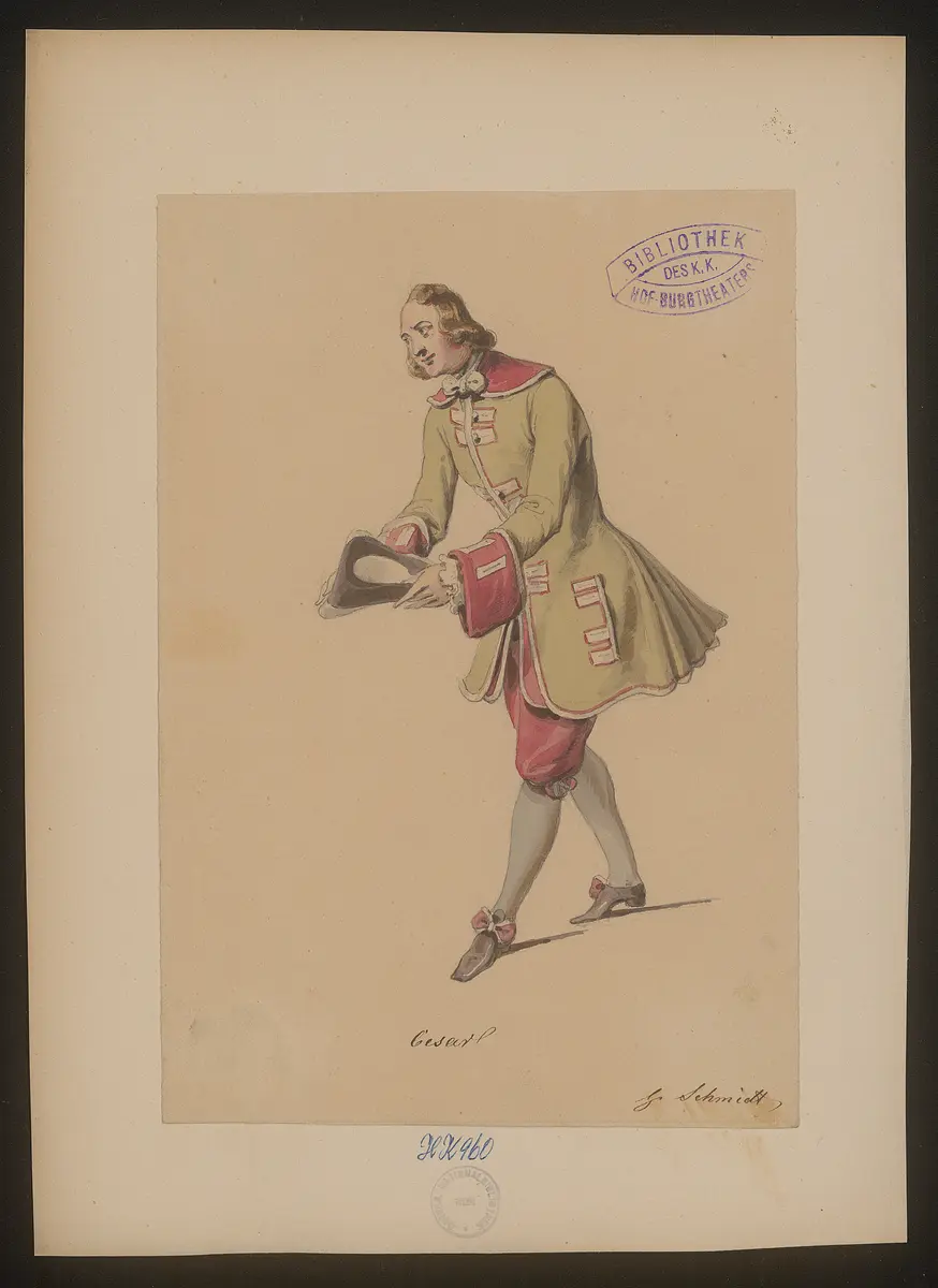 Pigault Lebrun, Titel der Serie: Figurinen des k.k. Hof-Burgtheaters
