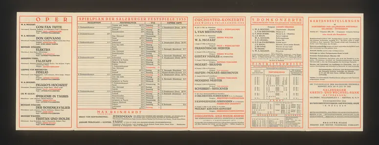 Salzburger Festspiele 1935, Verweis auf Stücktitel: Cosi fan tutte, Verweis auf Stücktitel: Don Giovanni, Verweis auf Stücktitel: Elektra, Verweis auf Stücktitel: Falstaff, Verweis auf Stücktitel: Fidelio, Verweis auf Stücktitel: Figaros Hochzeit, Verweis auf Stücktitel: Iphigenie auf Tauris, Verweis auf Stücktitel: Der Rosenkavalier, Verweis auf Stücktitel: Tristan und Isolde, Verweis auf Stücktitel: Jedermann, Verweis auf Stücktitel: Faust