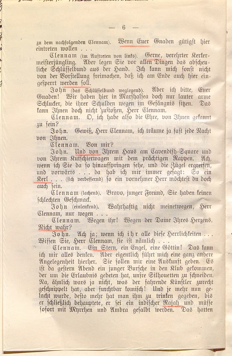 Klein Dorrit. Lustspiel in drei Akten