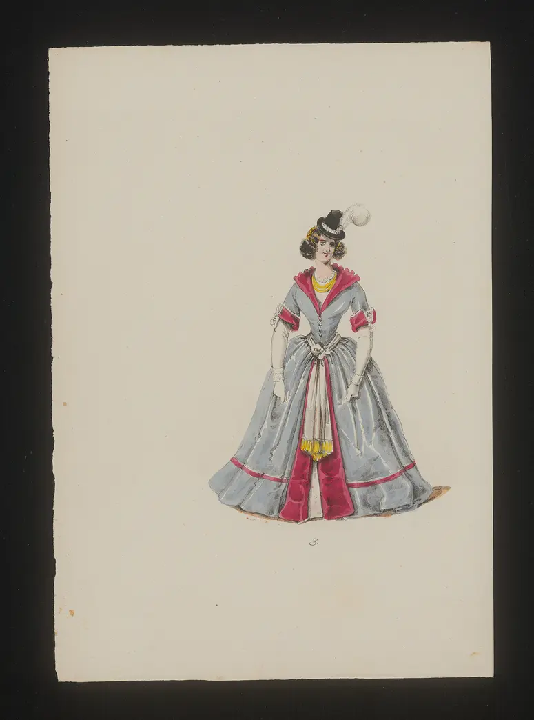 Die Körbe, Titel der Serie: Neue Costume-Sammlung verschiedener Zeiten und Nationen