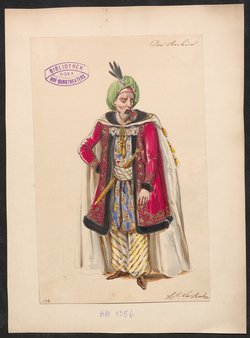 Der Rubin, Titel der Serie: Figurinen des k.k. Hof-Burgtheaters