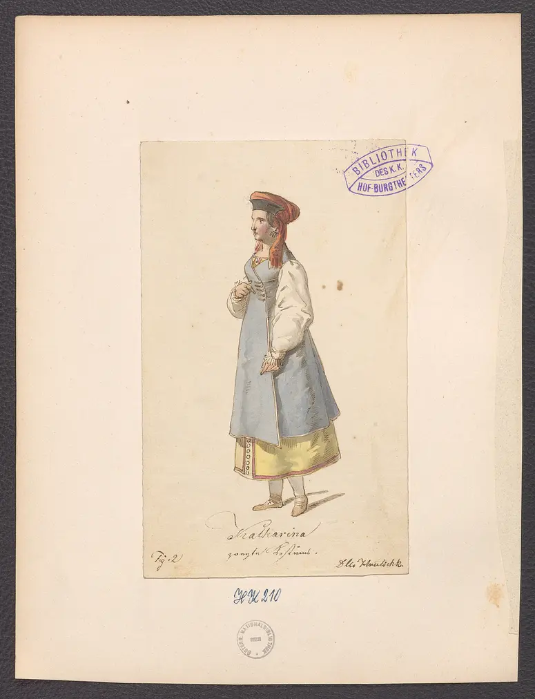 Peter und Paul, Originaltitel: Pierre et Paul, ou Une journée de Pierre le Grand,, Titel der Serie: Figurinen des k.k. Hof-Burgtheaters