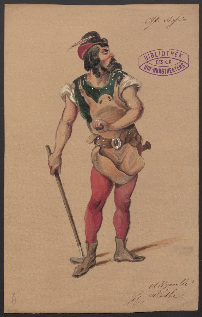 Quentin Messis, Titel der Serie: Figurinen des k.k. Hof-Burgtheaters