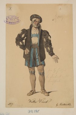 Wilhelm Tell, Titel der Serie: Figurinen des k.k. Hof-Burgtheaters