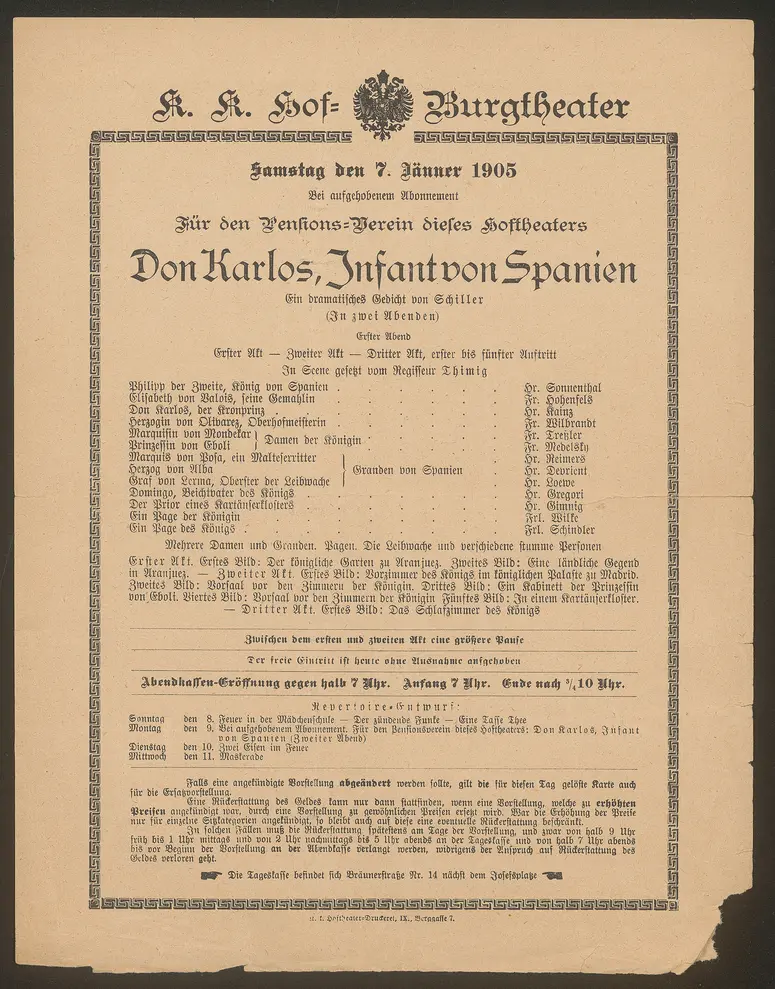 Don Karlos, Infant von Spanien