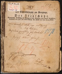 Die Schreckensnacht am Kreuzwege oder: Der Freyschütze