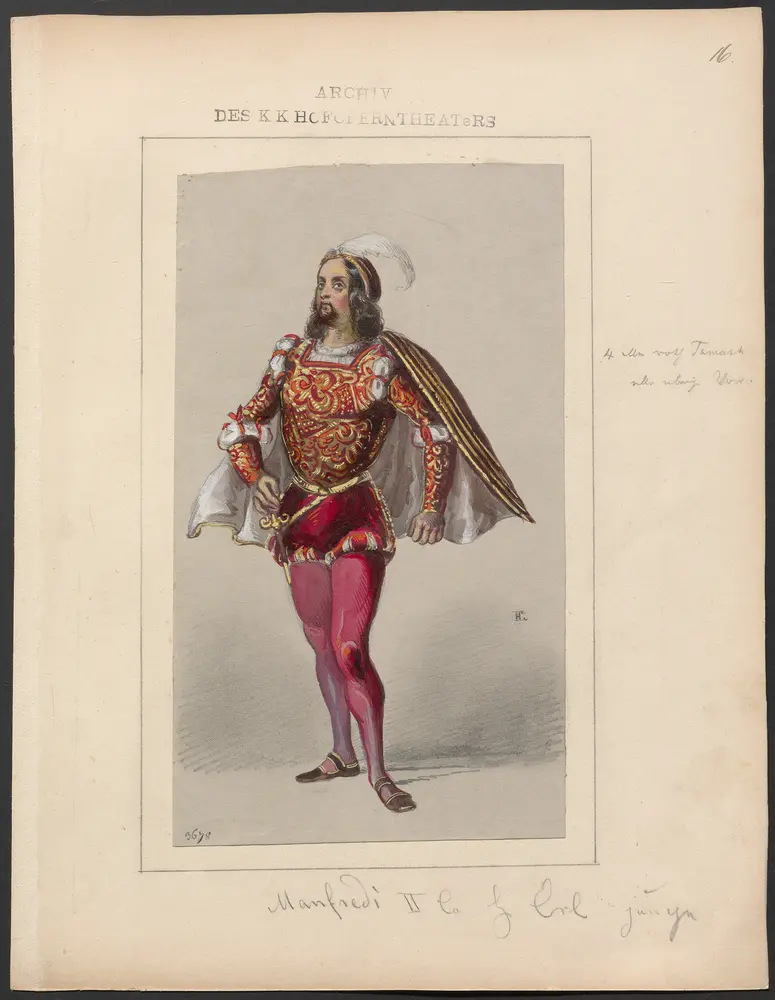Königin Topas, Originaltitel: La reine Topaze, Titel der Serie: Figurinen des k.k. Hofoperntheaters