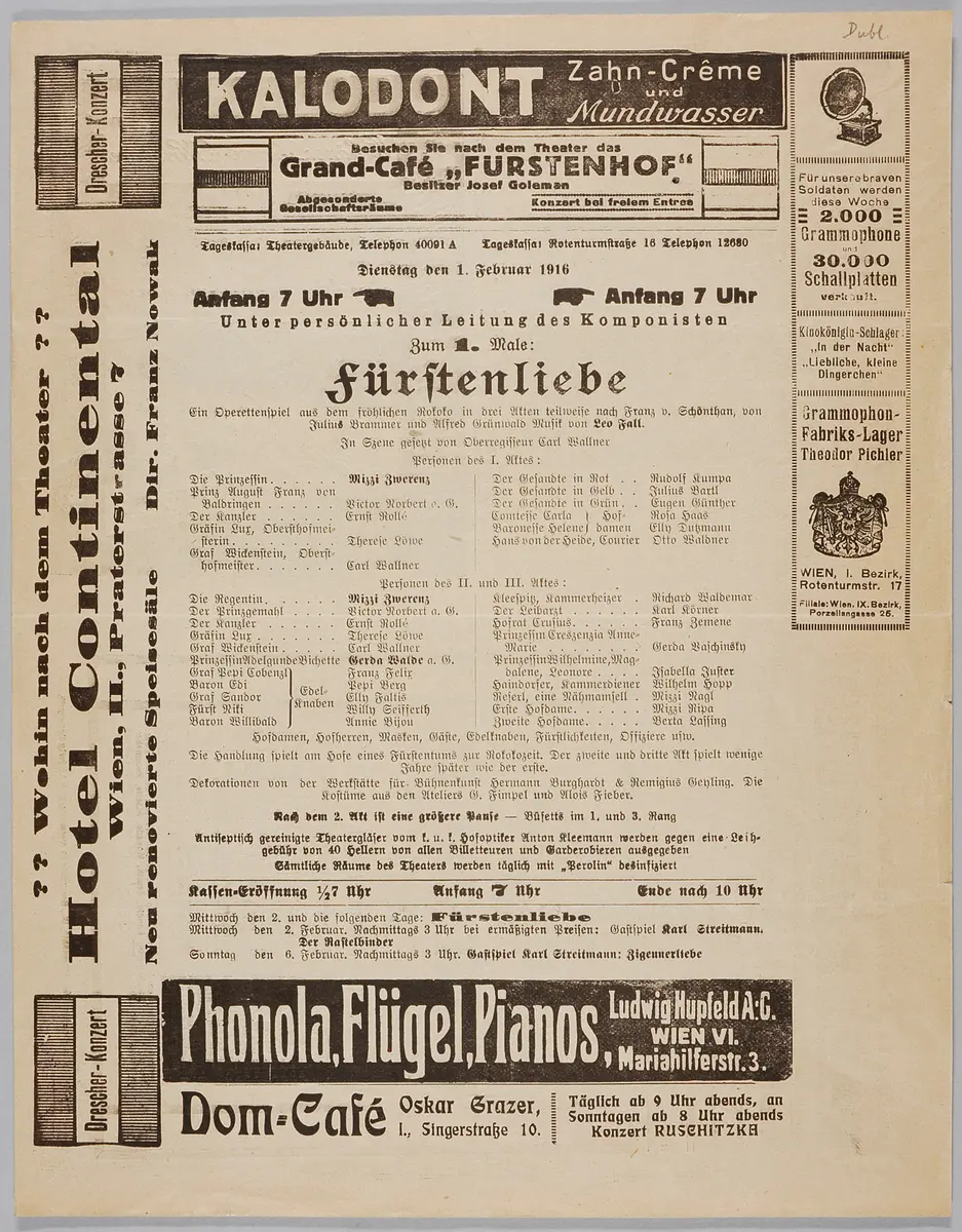 Fürstenliebe