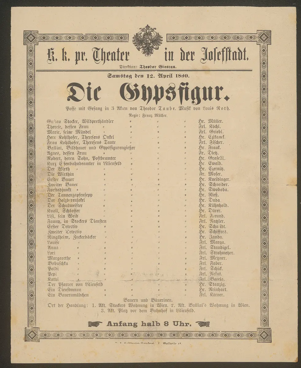 Die Gypsfigur, Die Gipsfigur