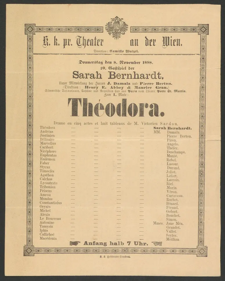 Theodora, Originaltitel: Théodora
