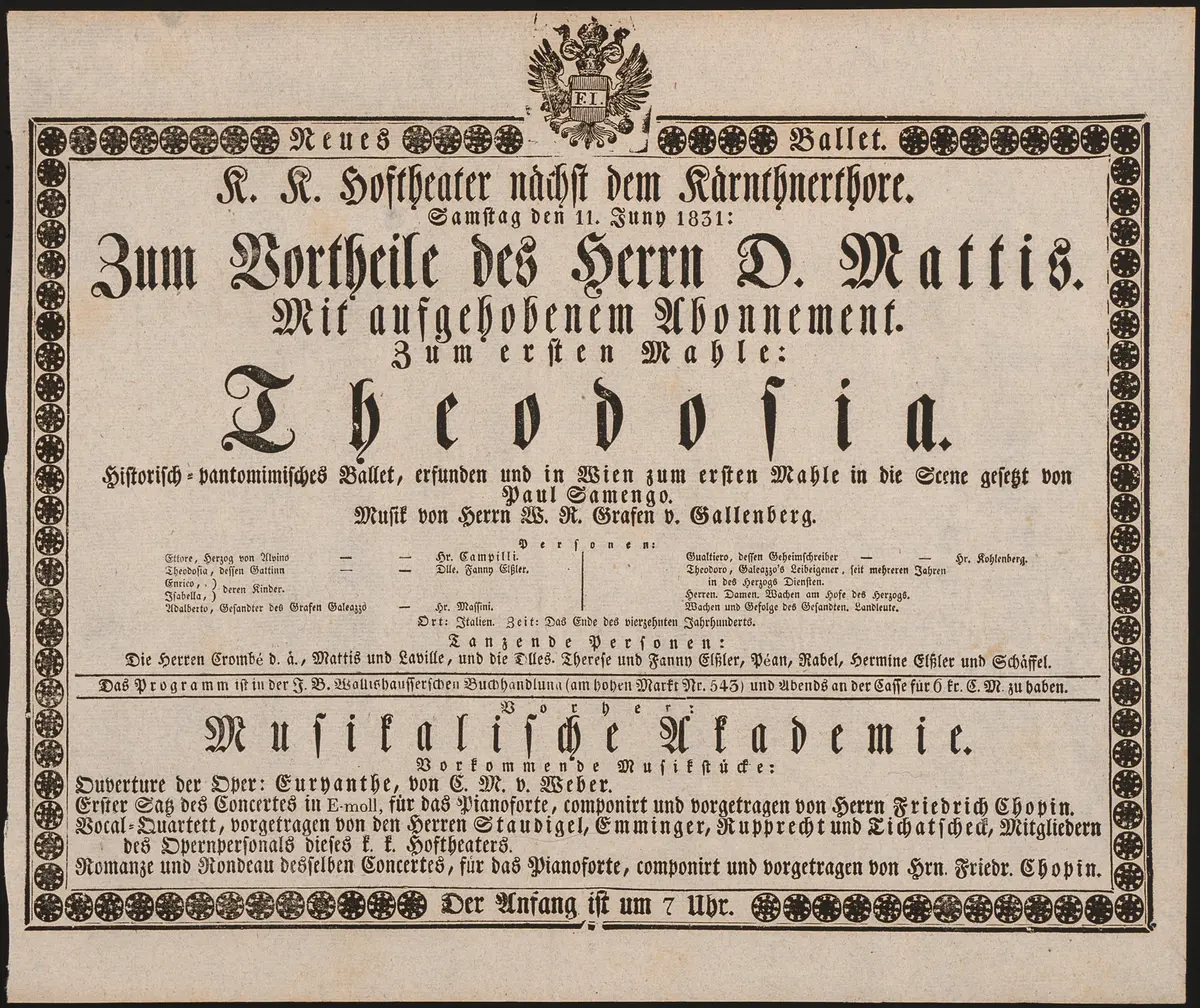 Theodosia, Musikalische Akademie