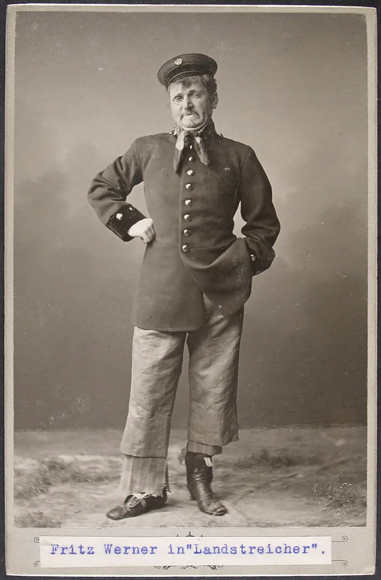 Fritz Werner, Verweis auf Stücktitel: Landstreicher