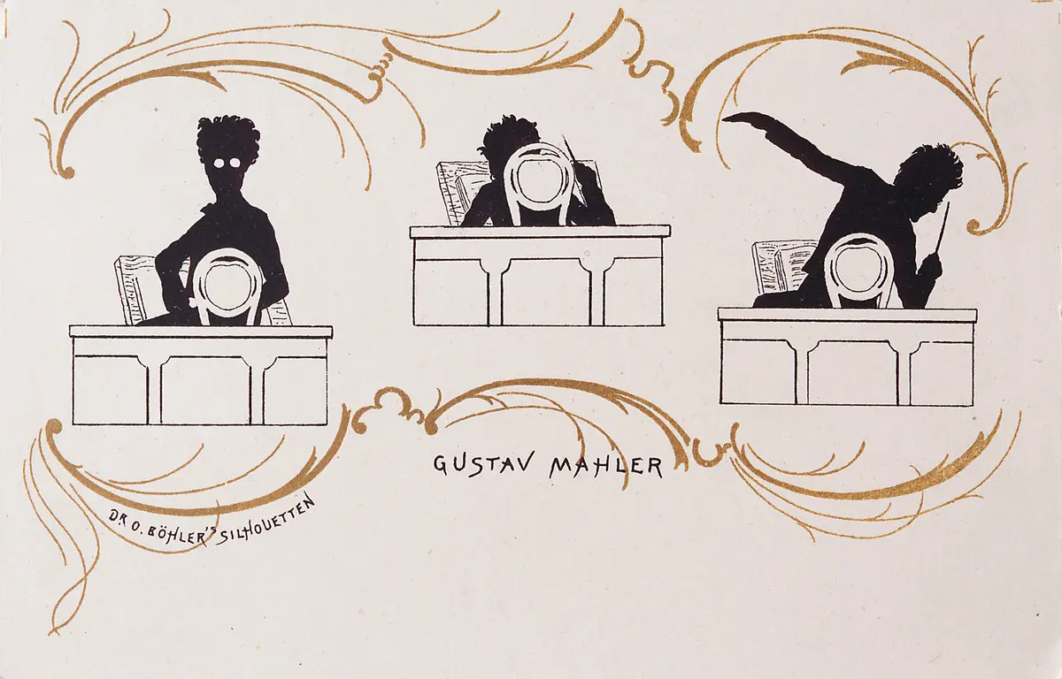 Gustav Mahler, Titel der Serie: Dr. O. Böhler's Silhouetten