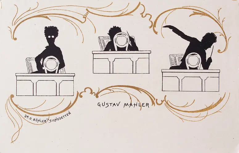 Gustav Mahler, Titel der Serie: Dr. O. Böhler's Silhouetten