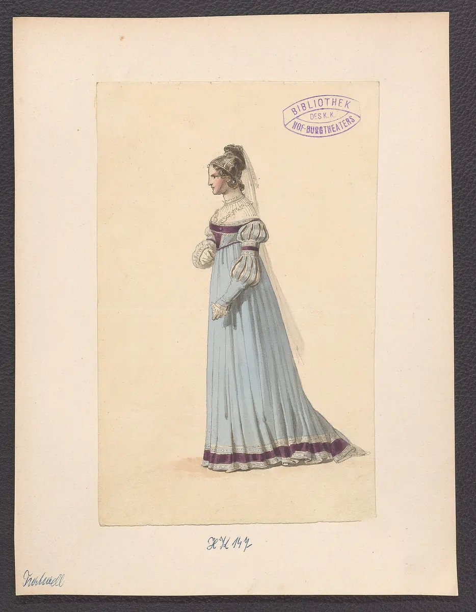 Turturell, Titel der Serie: Figurinen des k.k. Hof-Burgtheaters