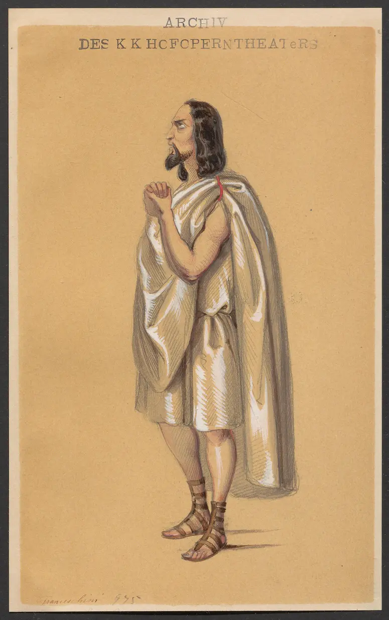 Les martyrs, Originaltitel: Poliuto, Alternativtitel: Paolina e Poliuto, Titel der Serie: Figurinen des k.k. Hofoperntheaters