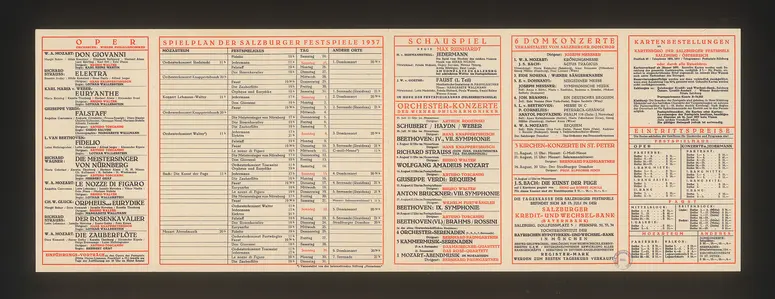 Salzburger Festspiele 1937, Verweis auf Stücktitel: Don Giovanni, Verweis auf Stücktitel: Elektra, Verweis auf Stücktitel: Euryanthe, Verweis auf Stücktitel: Falstaff, Verweis auf Stücktitel: Fidelio, Verweis auf Stücktitel: Die Meistersinger von Nürnberg, Verweis auf Stücktitel: Le nozze di figaro, Verweis auf Stücktitel: Orpheus und Eurydike, Verweis auf Stücktitel: Der Rosenkavalier, Verweis auf Stücktitel: Die Zauberflöte, Verweis auf Stücktitel: Jedermann, Verweis auf Stücktitel: Faust