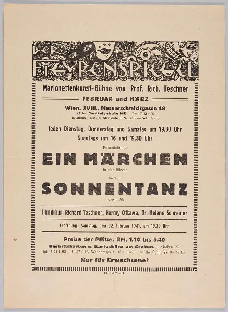 Der Figurenspiegel, Verweis auf Stücktitel: Ein Märchen, Verweis auf Stücktitel: Sonnentanz