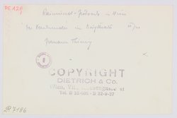 Maria Reining, Verweis auf Stücktitel: Der Bettler Namenlos