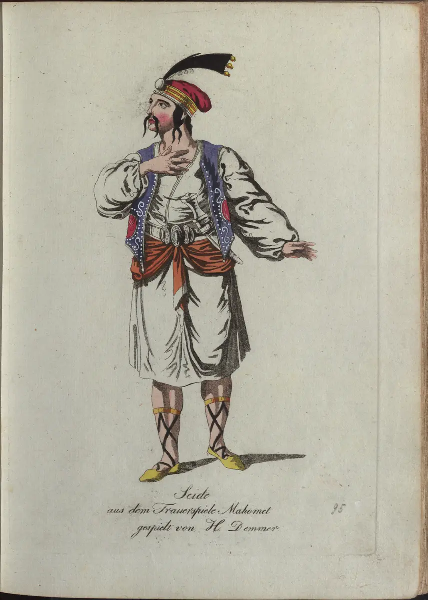 Mahomet, Titel der Serie: Auswahl schöner Costumes für Theater- und Ball-Anzüge