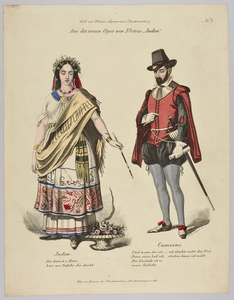 Indra, Titel der Serie: Costume-Bild, Name der Zeitschrift: Wiener Theaterzeitung