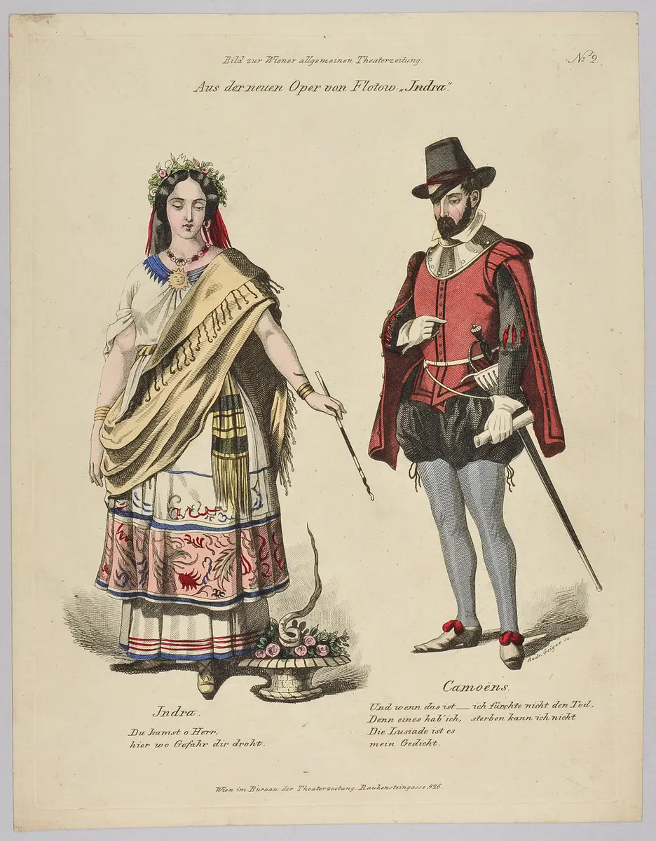 Indra, Titel der Serie: Costume-Bild, Name der Zeitschrift: Wiener Theaterzeitung