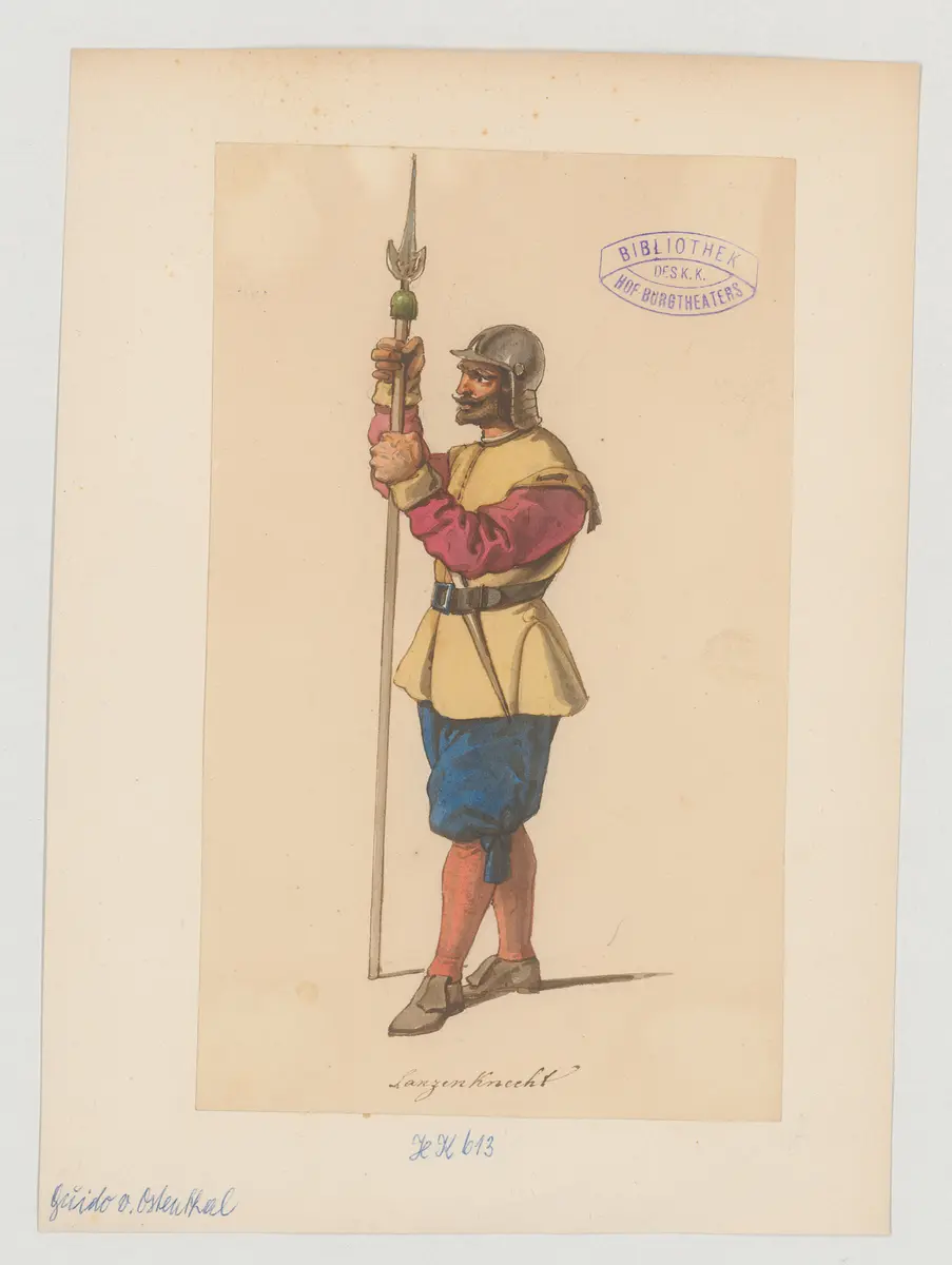 Guido von Ostenthal, Titel der Serie: Figurinen des k.k. Hof-Burgtheaters