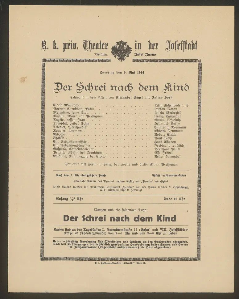 Der Schrei nach dem Kind