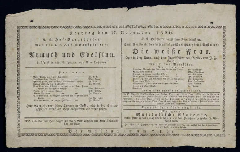 Armuth und Edelsinn, Die weiße Frau