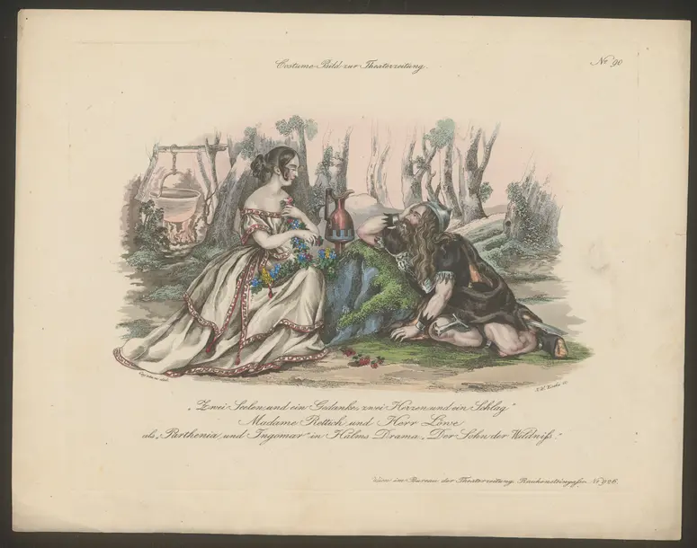 Der Sohn der Wildnis, Titel der Serie: Costume-Bild, Name der Zeitschrift: Wiener Theaterzeitung