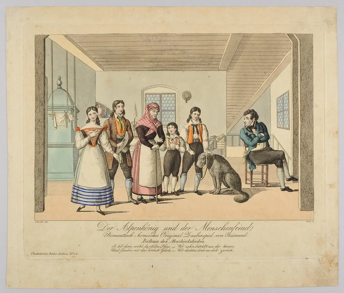 Der Alpenkönig und der Menschenfeind, Titel der Serie: Theatralische Bilder-Gallerie, Name der Zeitschrift: Wiener Theaterzeitung