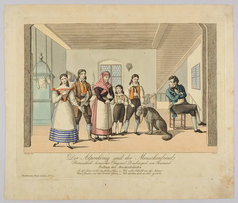 Der Alpenkönig und der Menschenfeind, Titel der Serie: Theatralische Bilder-Gallerie, Name der Zeitschrift: Wiener Theaterzeitung