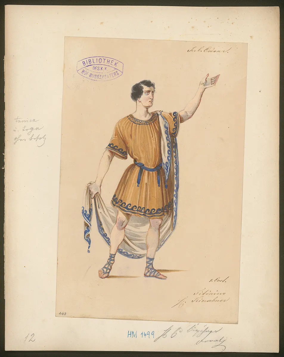 Julius Cäsar, Originaltitel: The Tragedy of Julius Caesar, Titel der Serie: Figurinen des k.k. Hof-Burgtheaters