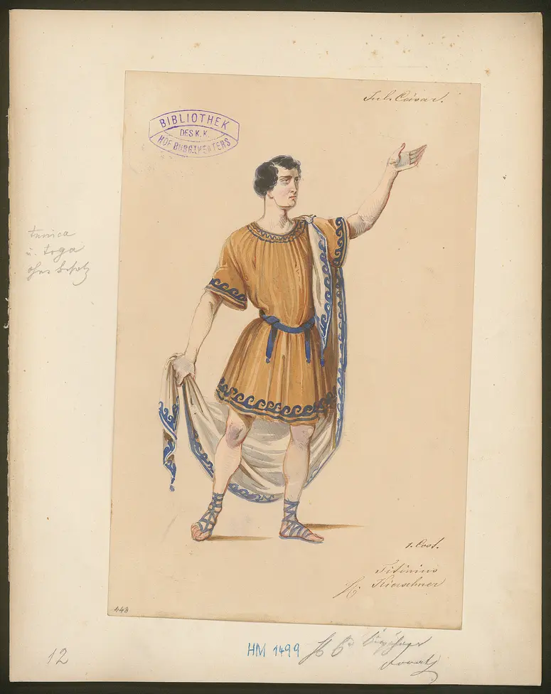 Julius Cäsar, Originaltitel: The Tragedy of Julius Caesar, Titel der Serie: Figurinen des k.k. Hof-Burgtheaters